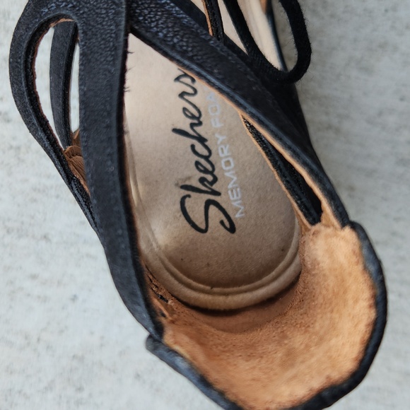 Skechers Women's Lace-Up Wedges, Terrace Navy, Sz 6.5 US - Picture 7 of 11